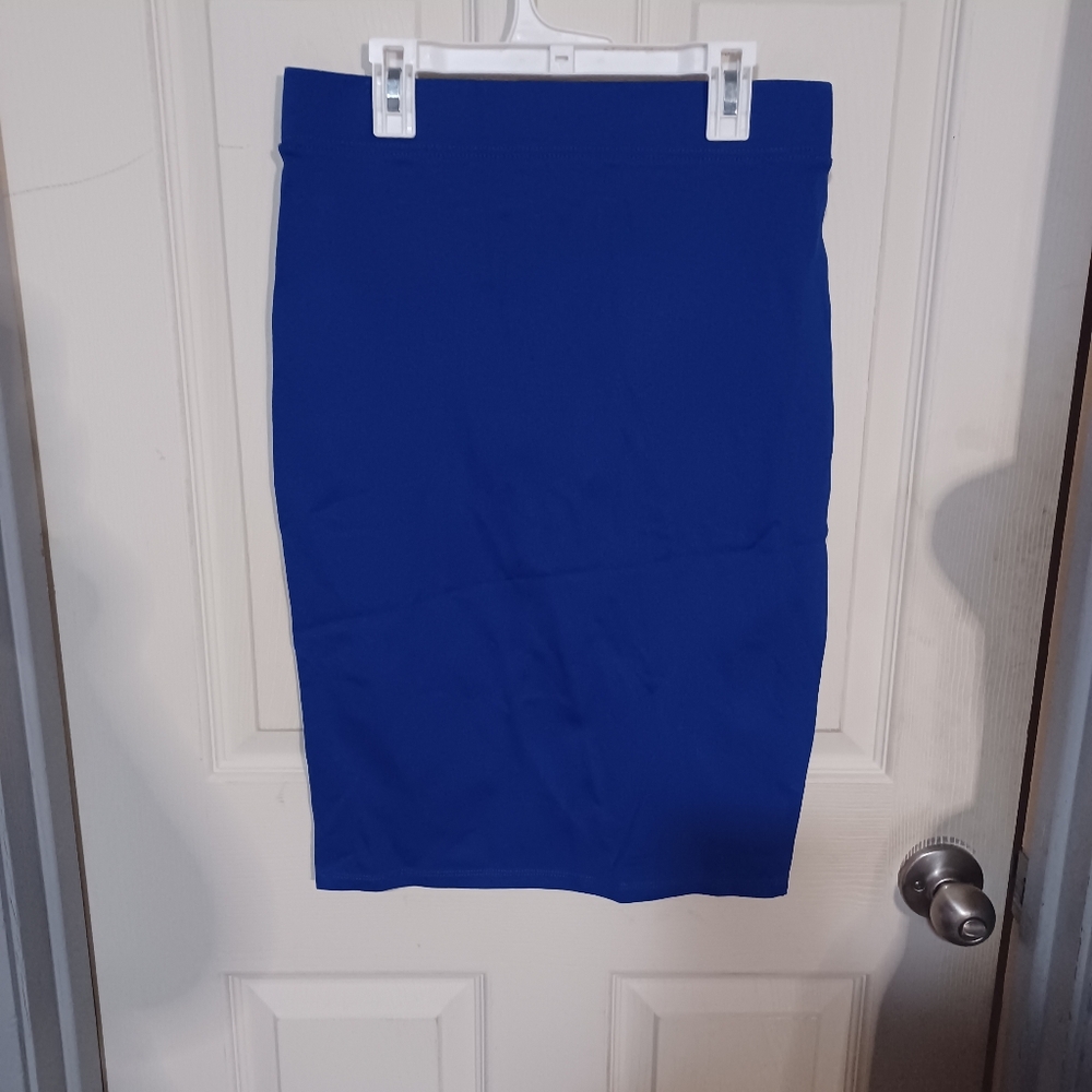 Iris Royal Blue Pencil Skirt